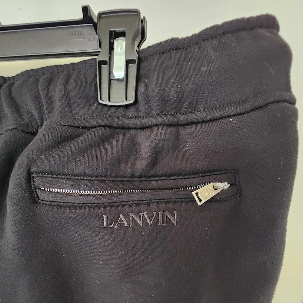 Lanvin Side Curb Cotton Trackpants